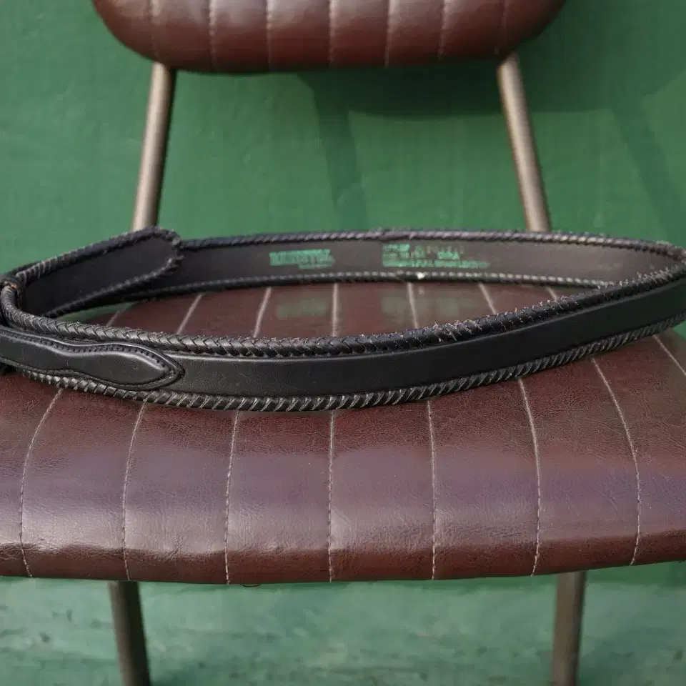 vintage resistol black western belt