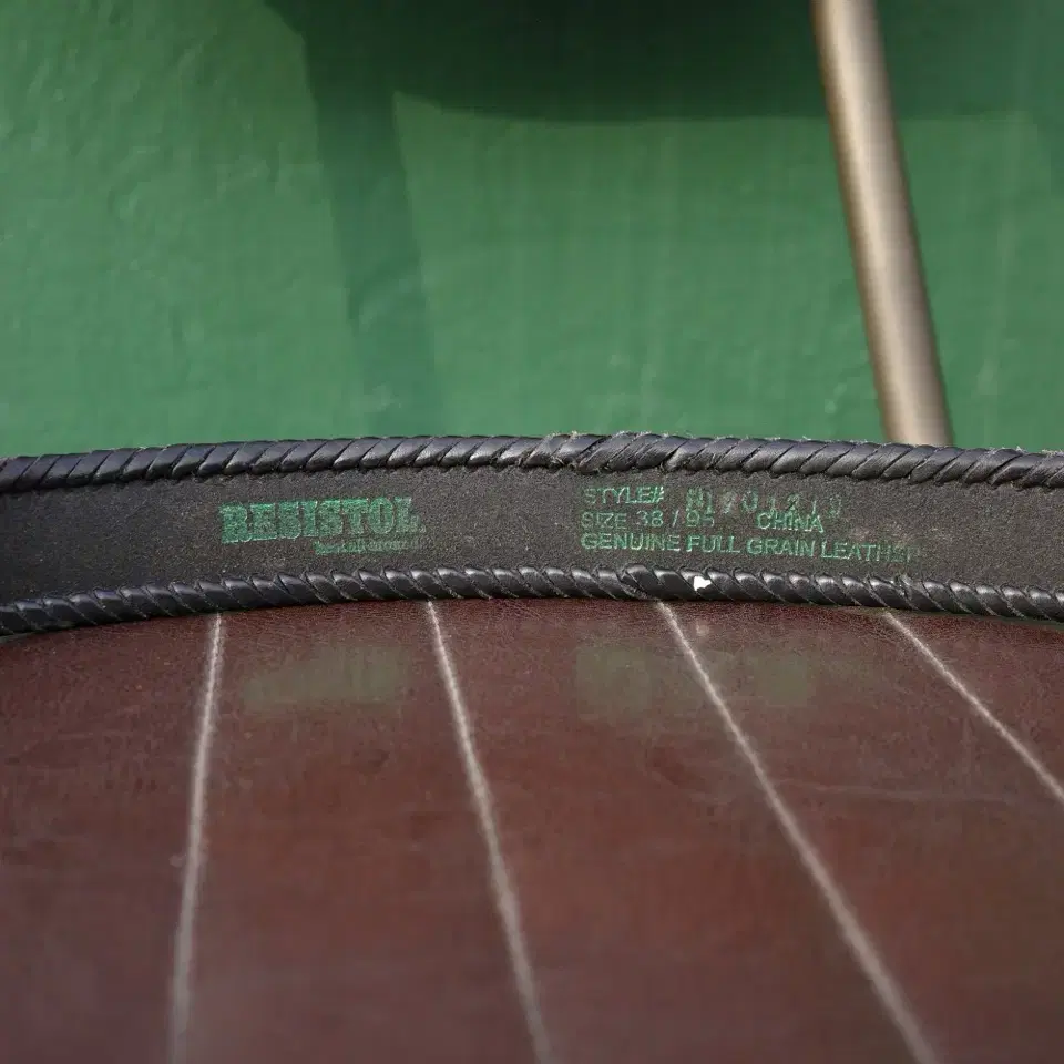 vintage resistol black western belt