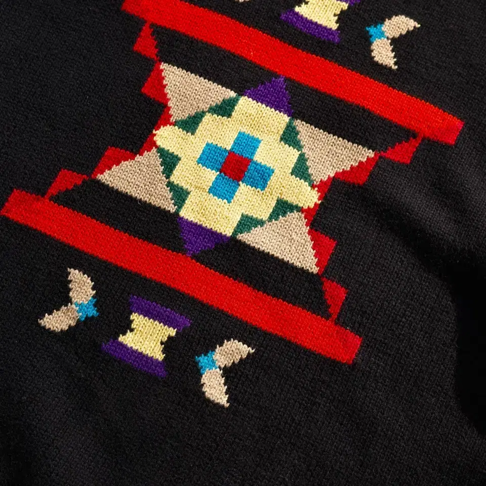 80's Native American Pattern Cotton Knit