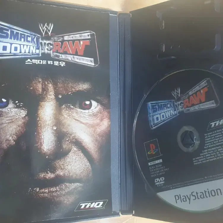 PS2 wwe 스맥다운 vs 로우 게임 2개