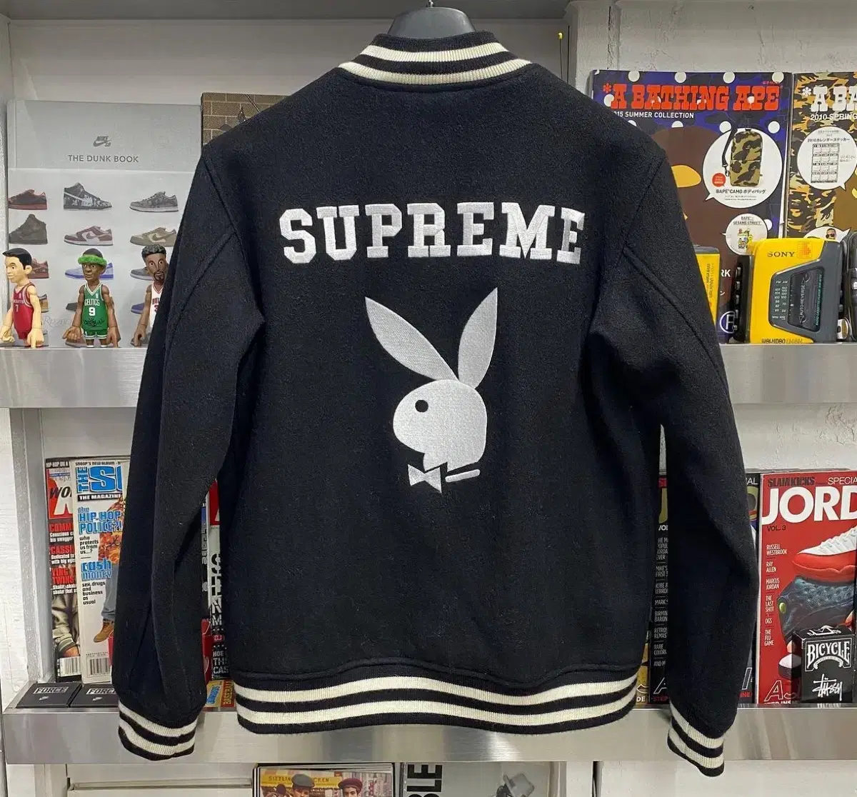 슈프림 플레이보이 supreme x playboy 바시티 자켓 11ss