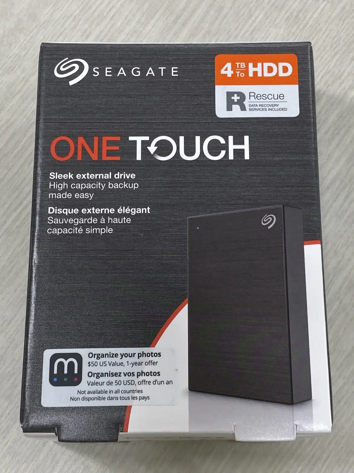 Seagate 4TB 외장하드 4테라 미사용 배송비포함