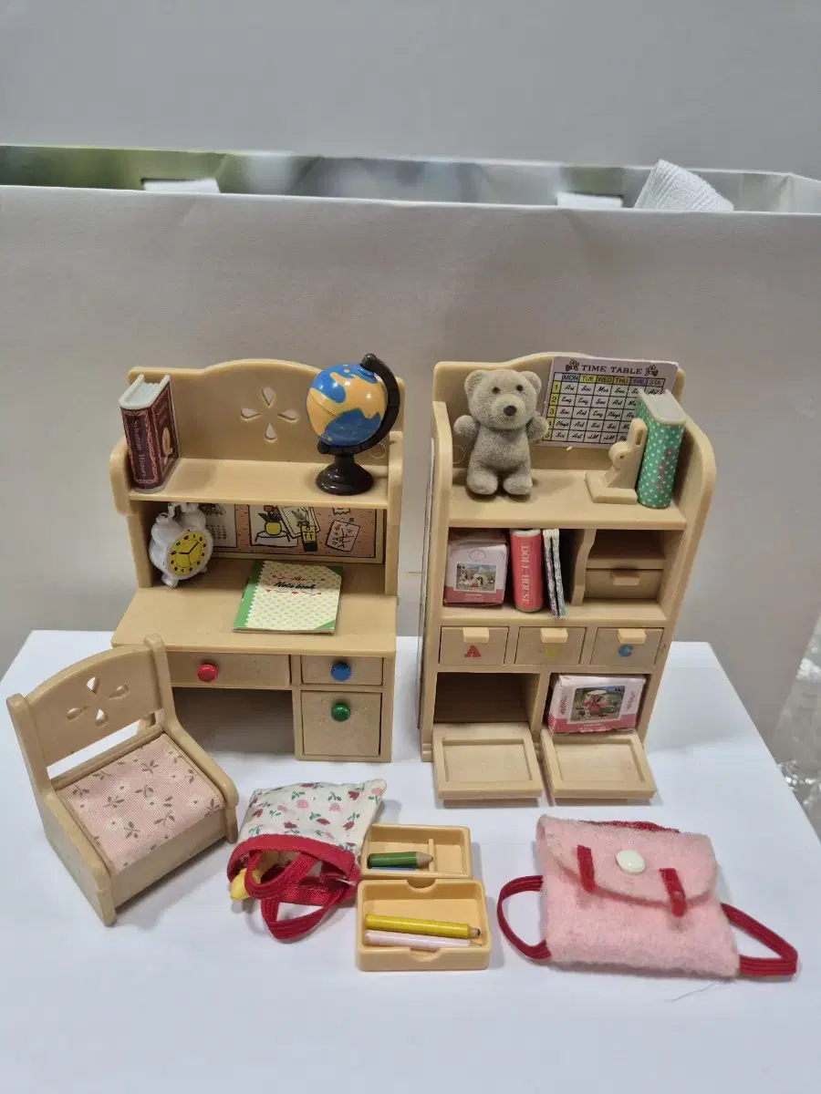 Sylvanian Desk and Bookcase Set