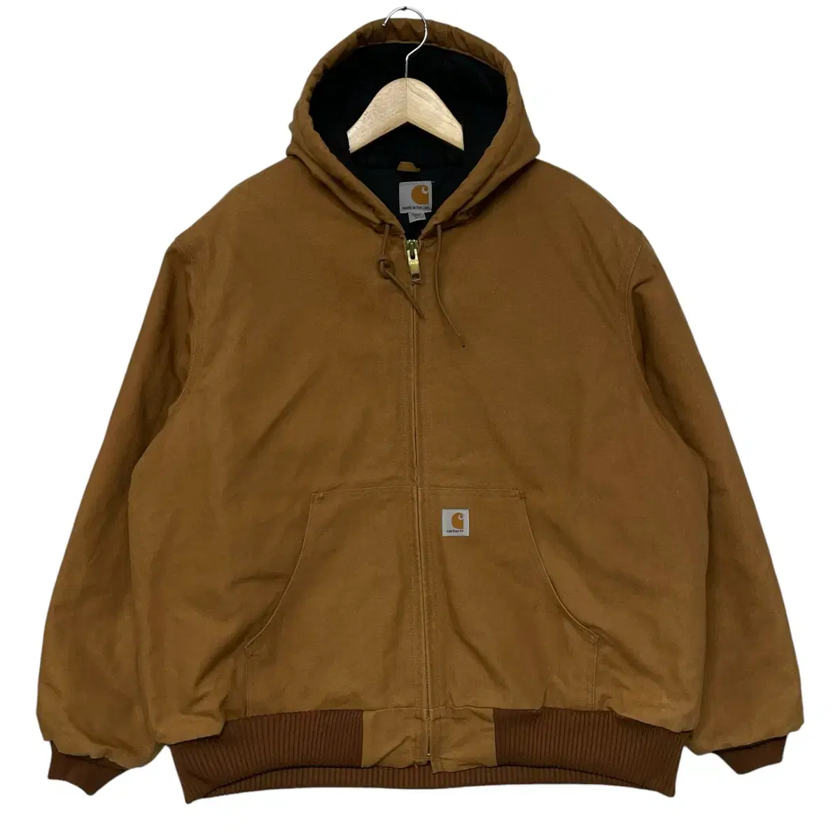 칼하트 Carhartt U.S.A j140 덕 액티브 후드 자켓 브라운