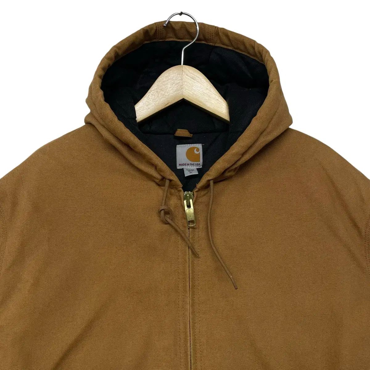 칼하트 Carhartt U.S.A j140 덕 액티브 후드 자켓 브라운