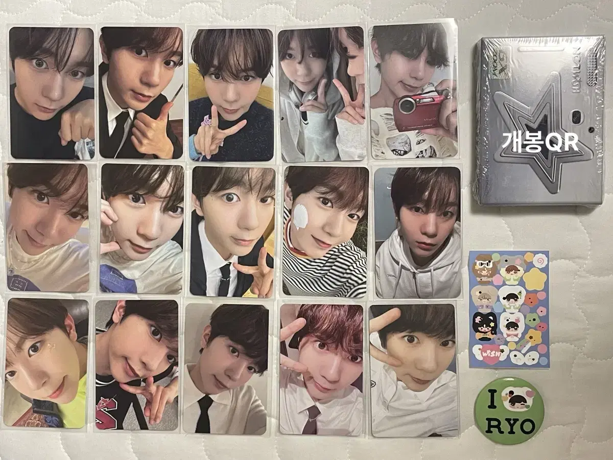 NCT Wish Steady Ryo photocard bulk Danim sticker PinButton