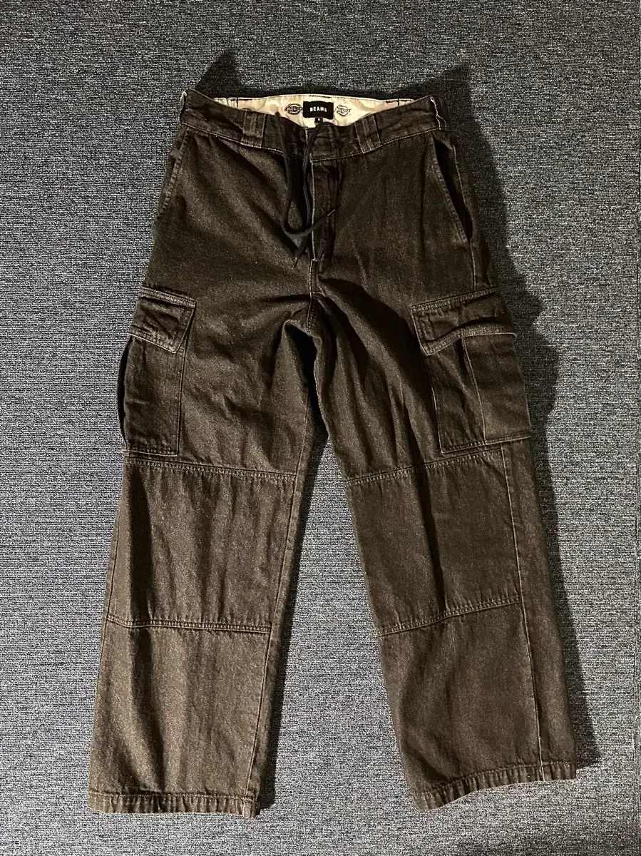 Deeks x Beams Collaboration Black Cargo Pants S