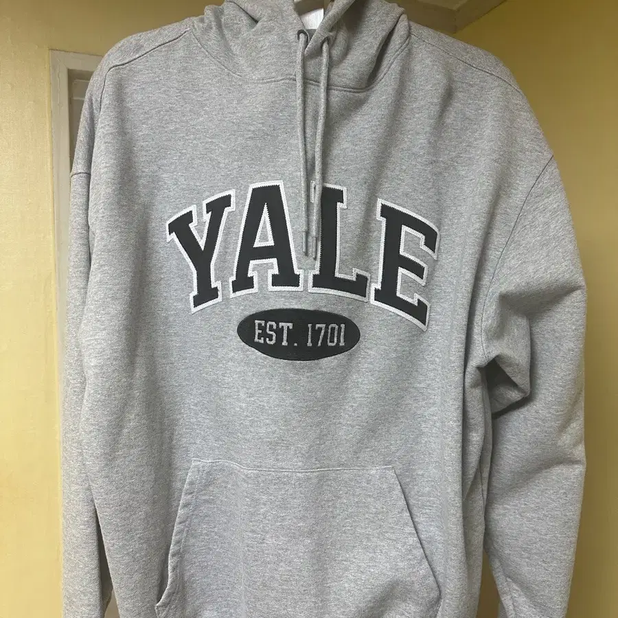 예일 YALE 회색 후드티