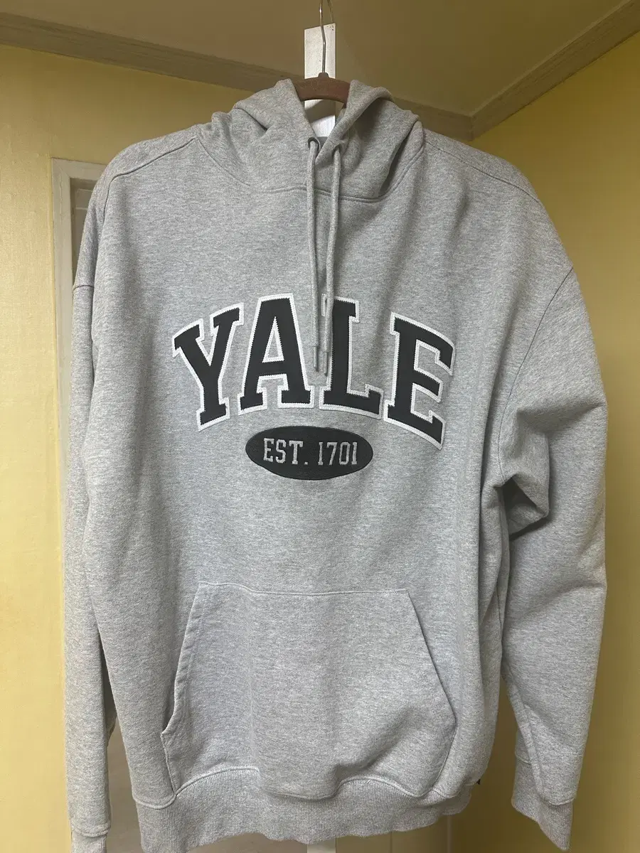 예일 YALE 회색 후드티