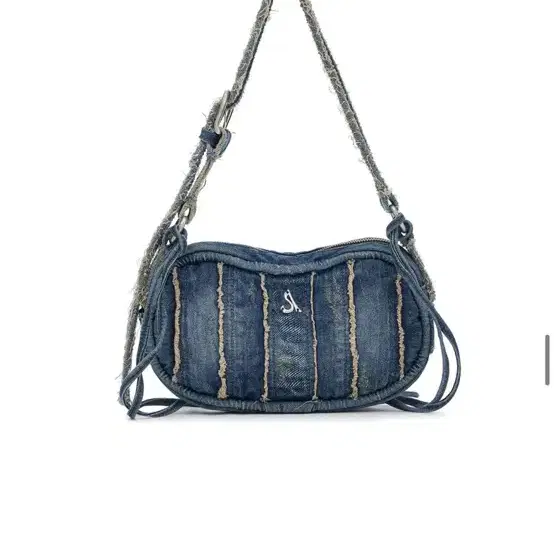 애프터아워즈 데님 백 denim cut-off shoulder bag