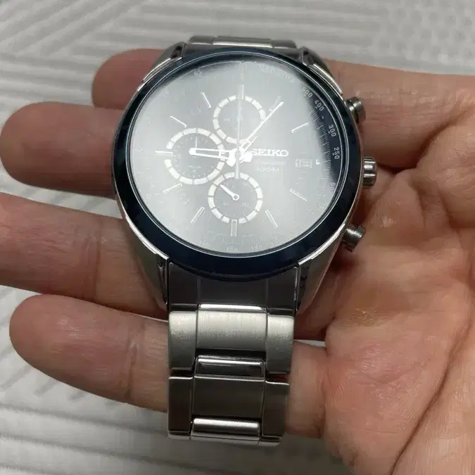 세이코 seiko 시계 청판 크로노워치 파란판