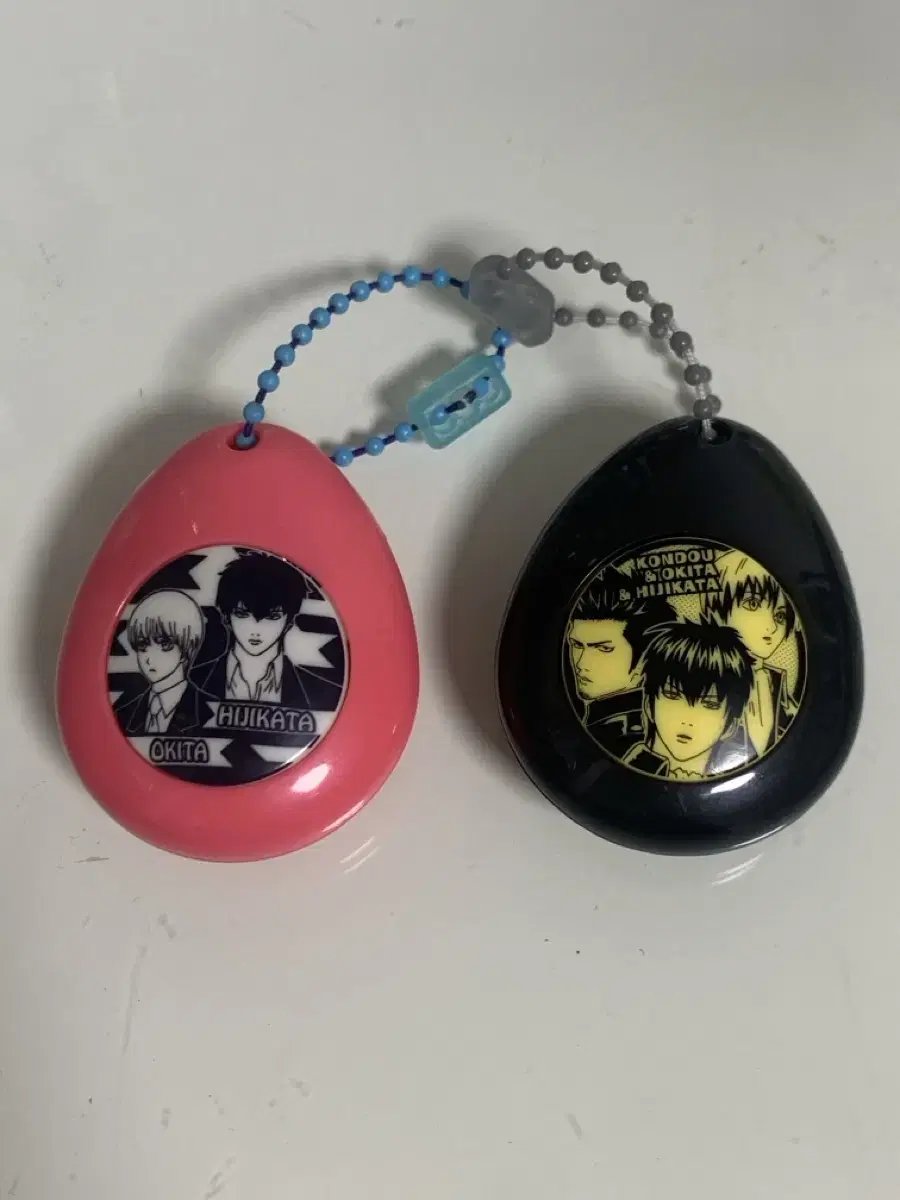 Gintama Hijikata Okita Sogo Jin Sunjo Voice Keyring Voice Egg Keyring