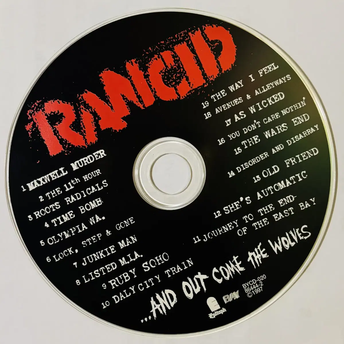 Rancid - And Out Come The(2CD)한국반1997민트급