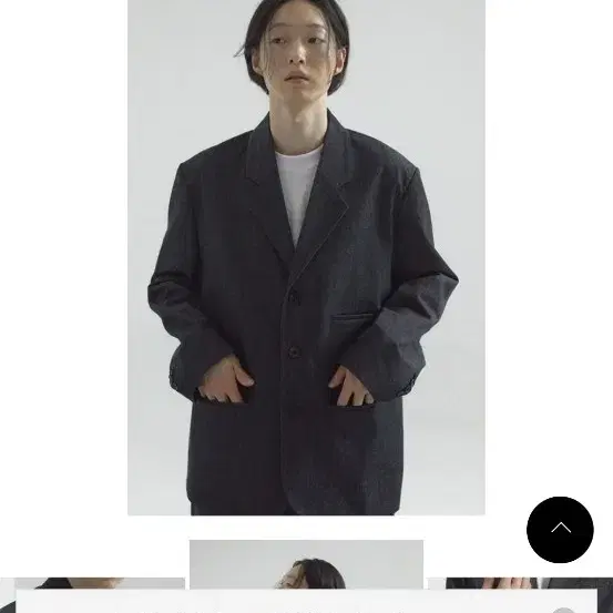 콘센트12 데님 블레이저 denim blazer 차콜블랙