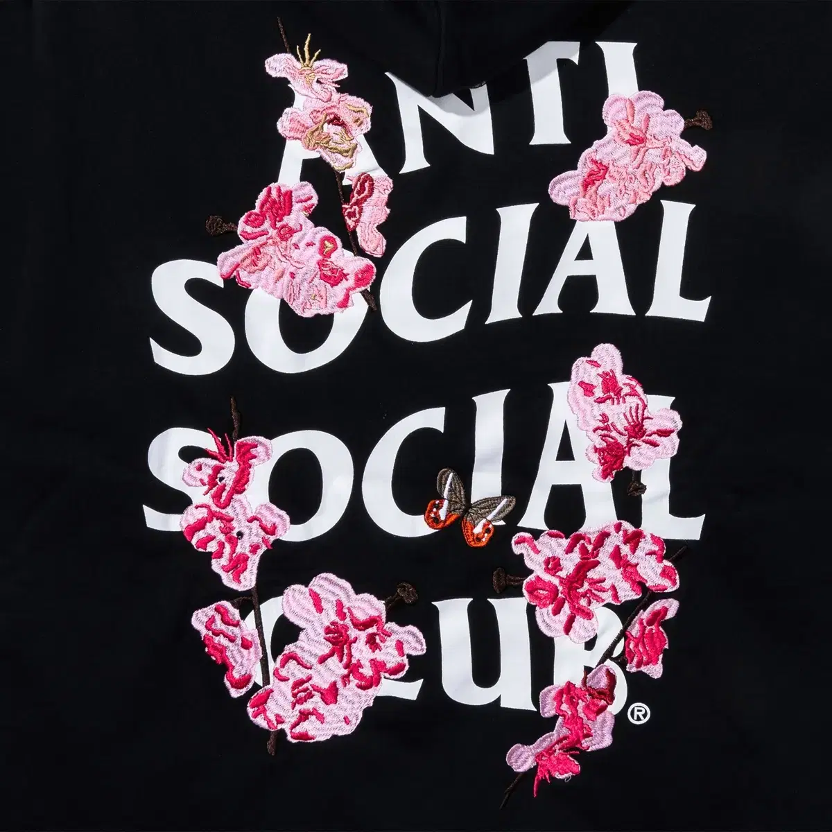 [xs] Antisocial Social Club Embroidered Hoodie (ASSC '24 Kkotch)