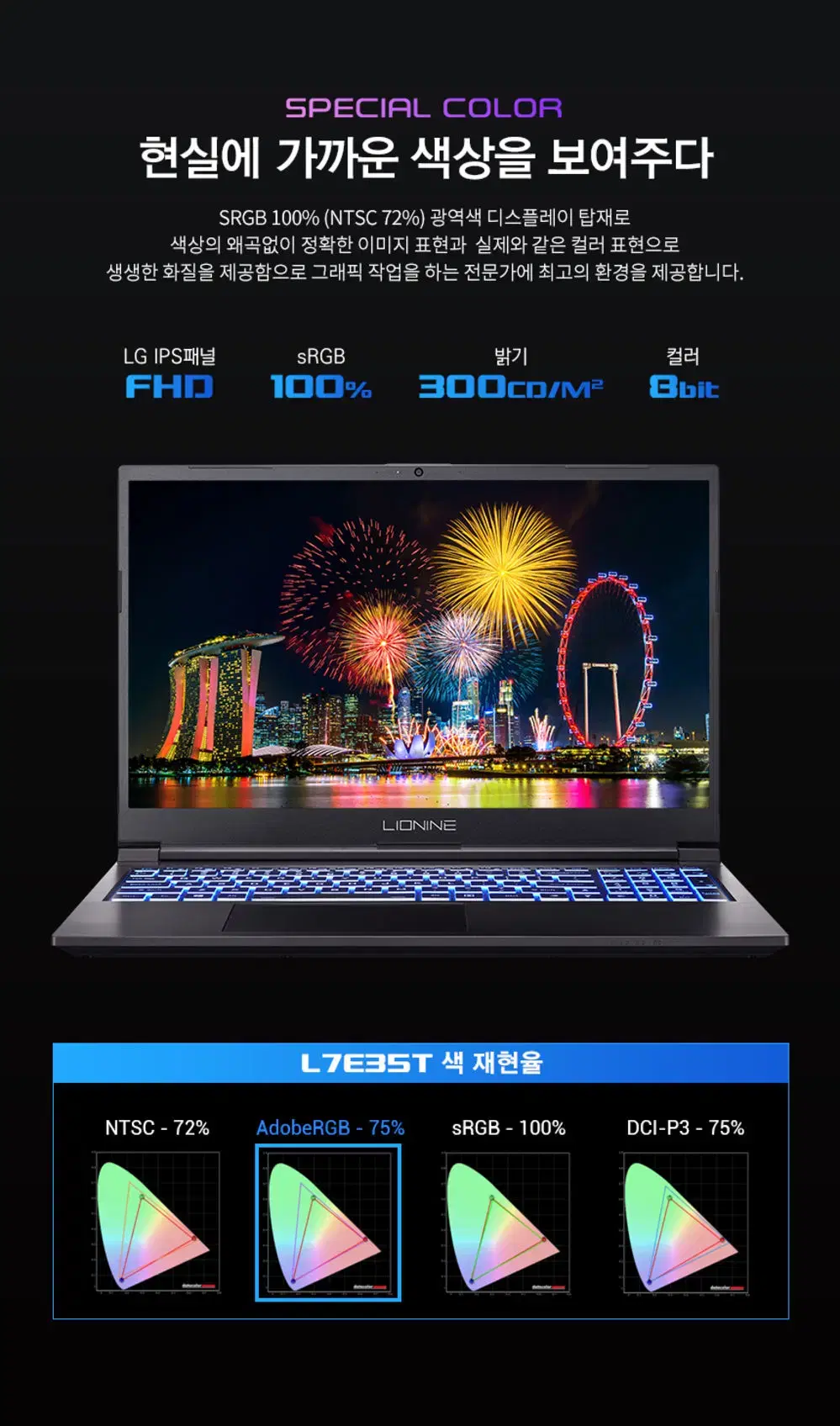 L7E35T 신품 리오나인 게이밍노트북 i7-11 지포스 3050Ti