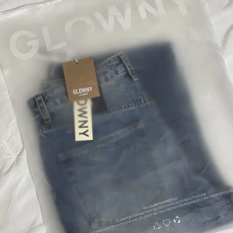 glowny 글로니 글로니 93 미드라이즈 진 블루