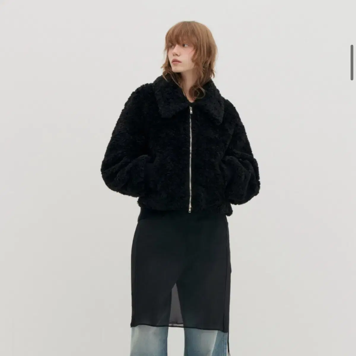 로우클래식 RIBBED FUR JACKET