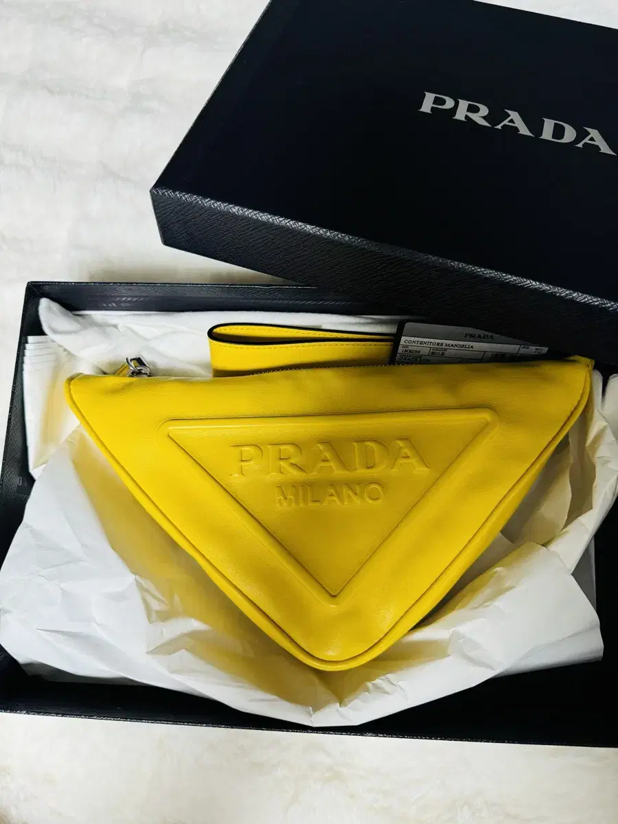 Prada Triangle Clutch