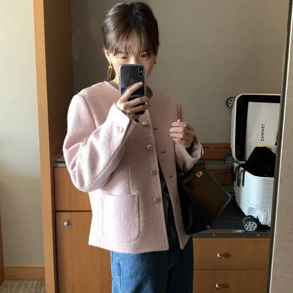 르로브 lerobe Brouse Wool Jacket (pink)