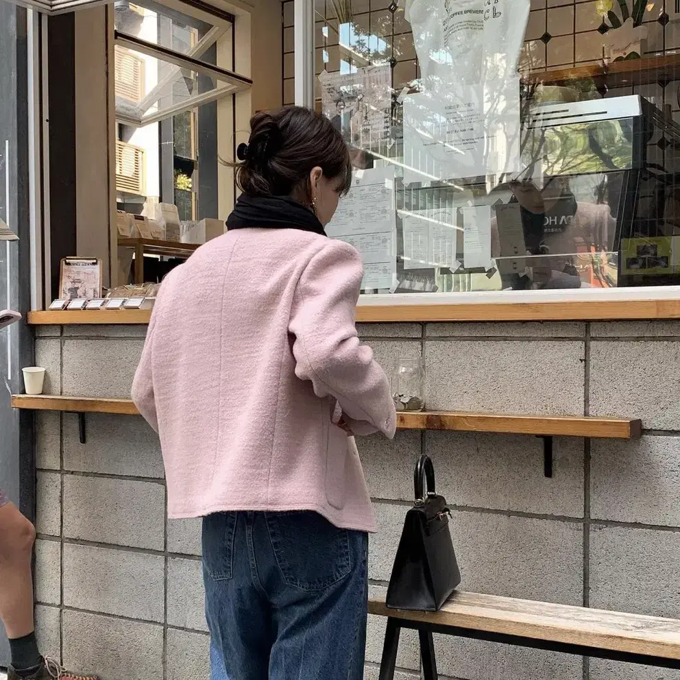 르로브 lerobe Brouse Wool Jacket (pink)