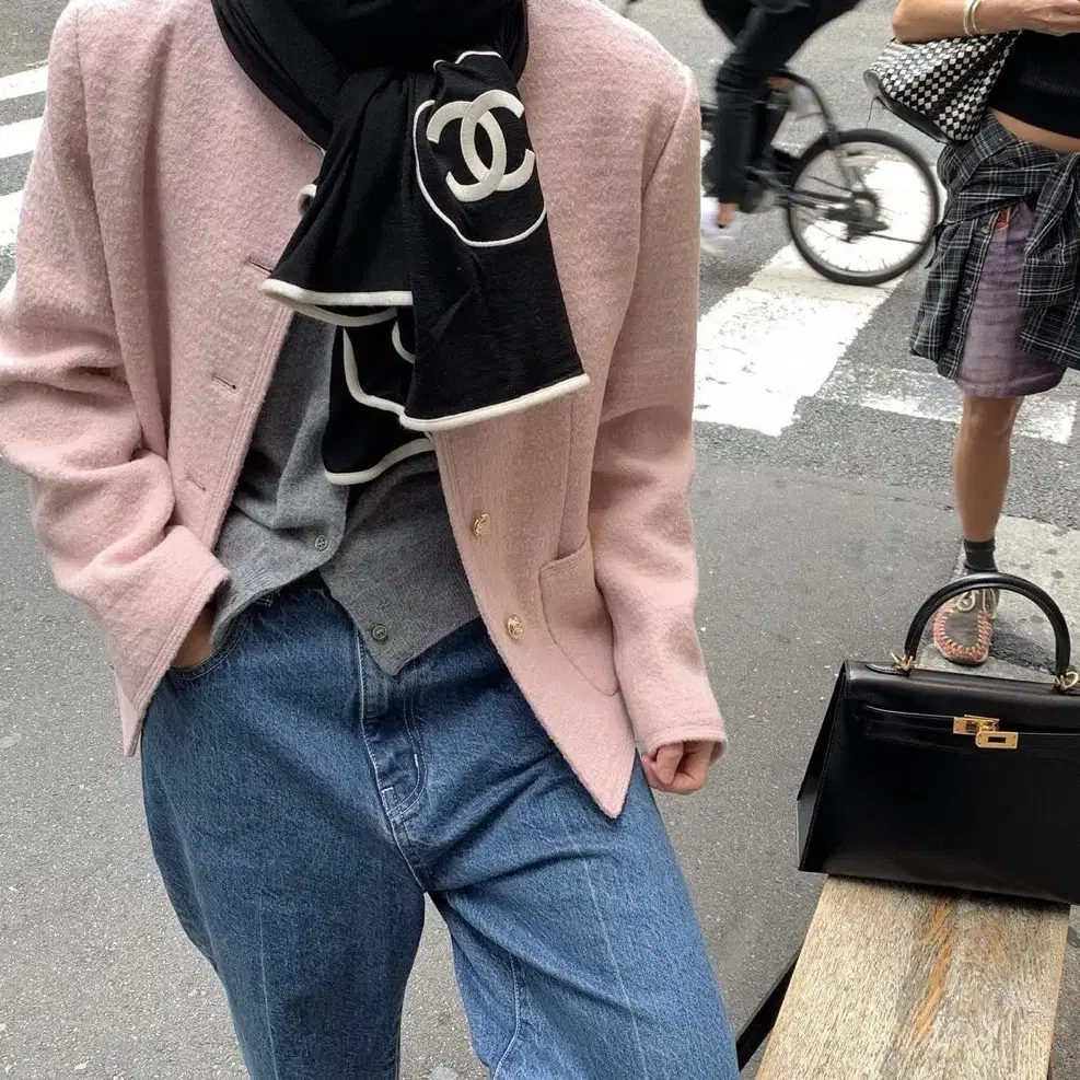 르로브 lerobe Brouse Wool Jacket (pink)