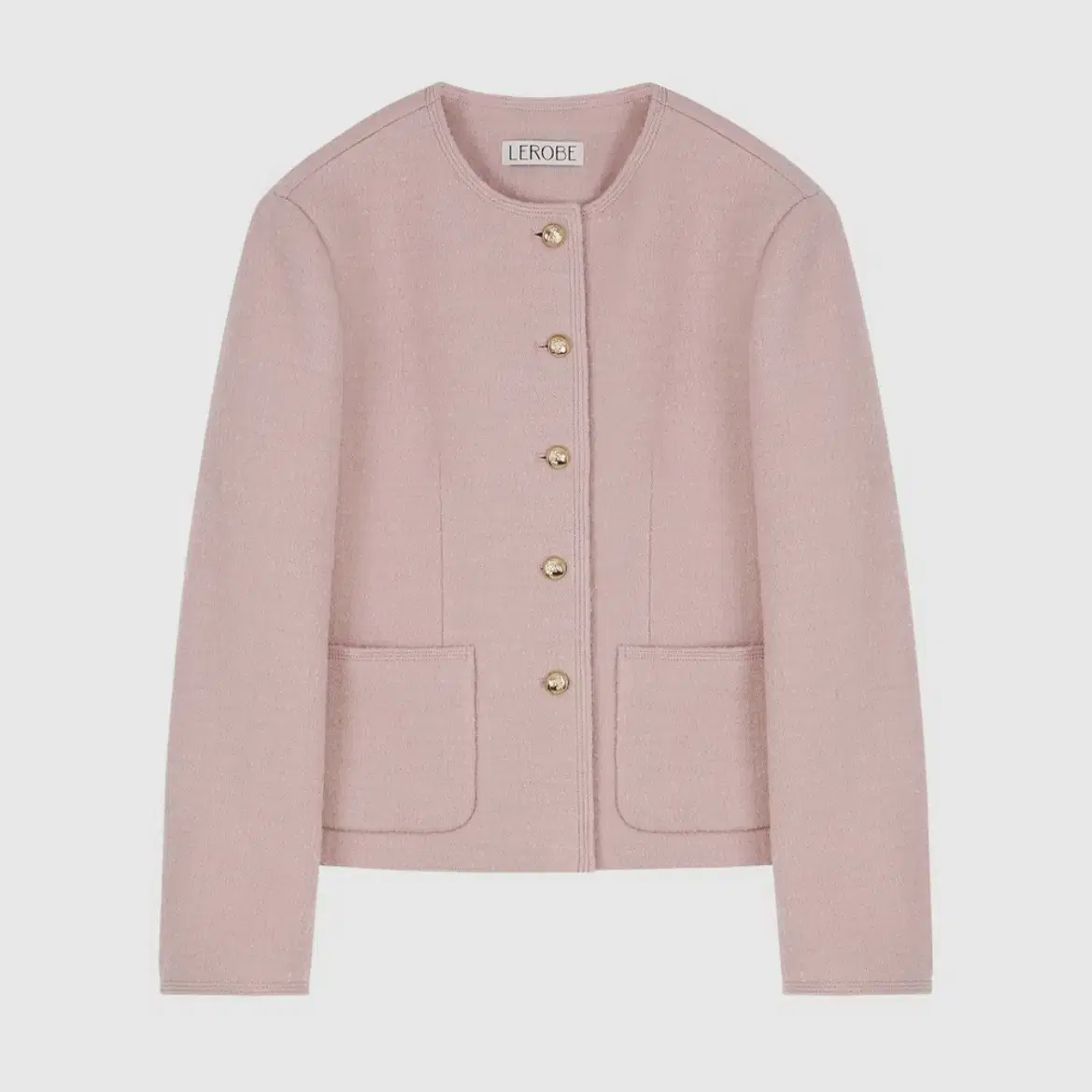 르로브 lerobe Brouse Wool Jacket (pink)