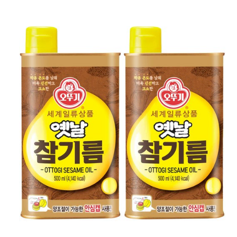 무료배송-오뚜기 옛날 참기름 500ml 2개