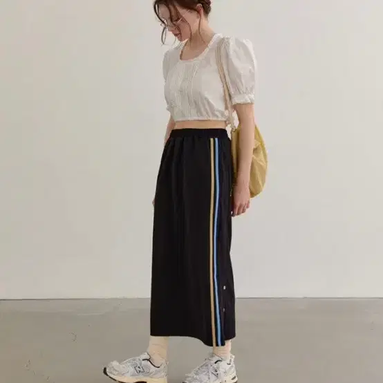 모데스트무드 스커트 블랙 M sporty skirt