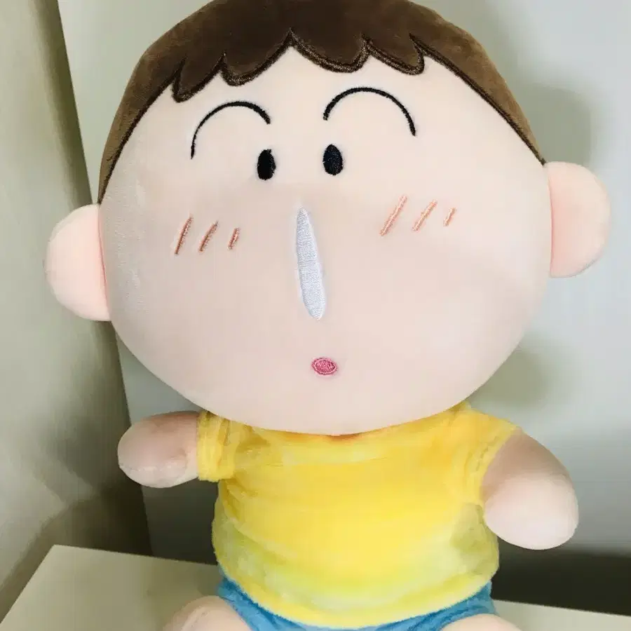 [짱구는못말려] 맹구 봉제인형 29cm + 맹구 콧물 키링