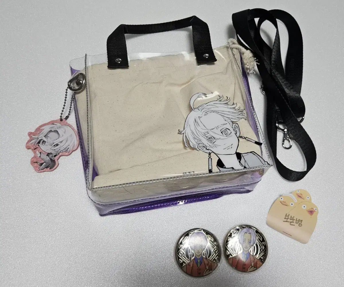 Izana Wonhwa Jeon Bag + 2 Wonhwa Jeon Cat Badges + 2nd Acrylic Keyring