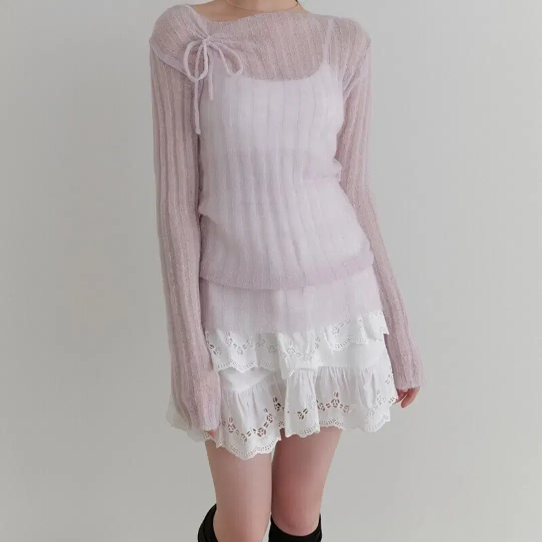 리엘 니트 Dearest mohair knit lavender