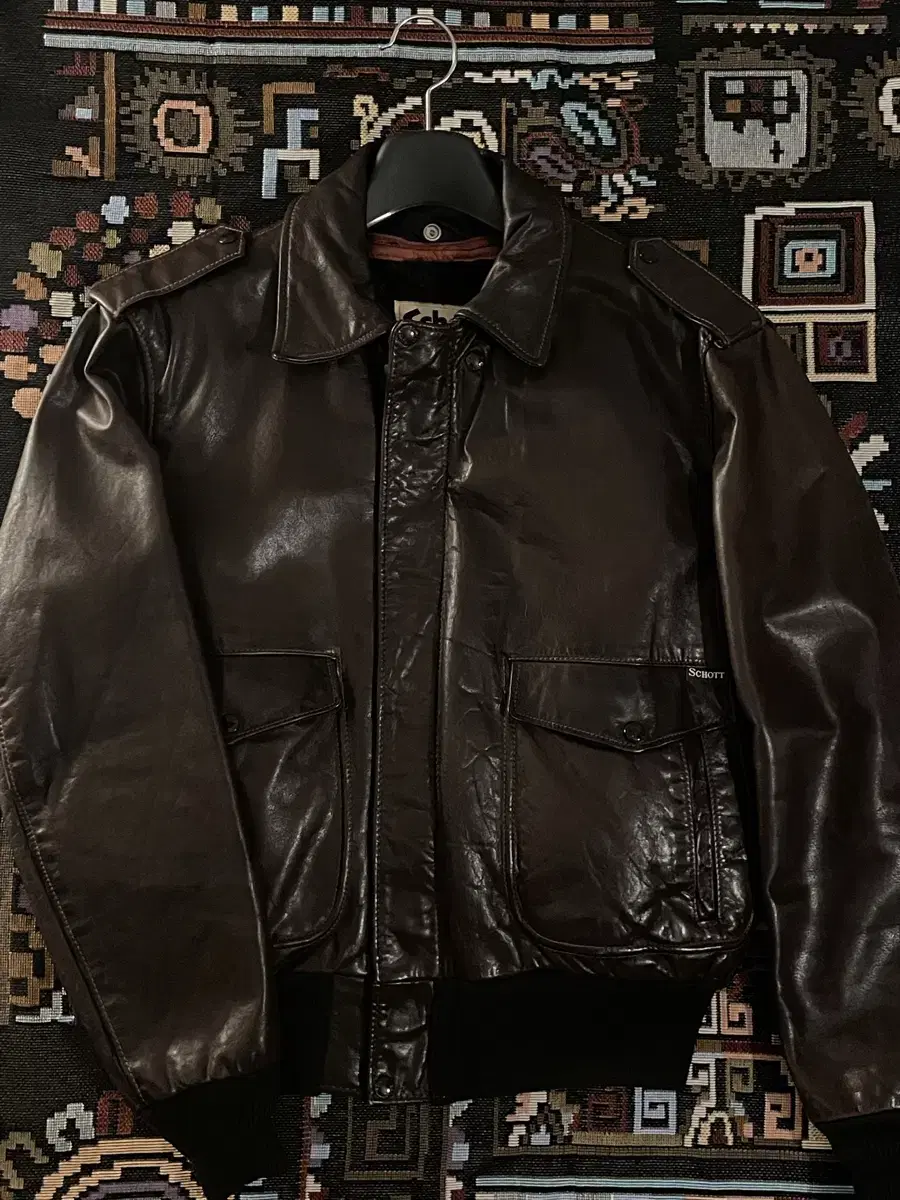 (last price reduced) schott Short A-2 Leather Jacket