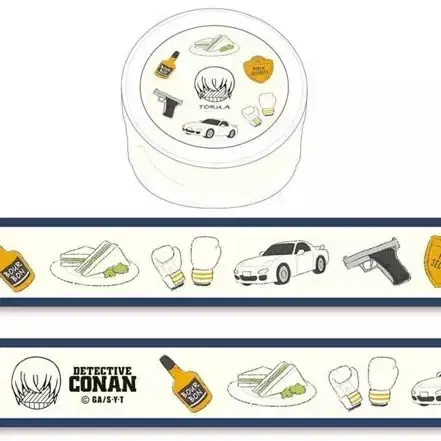 명탐정 코난 감청의 권 여권풍 노트 + 마스킹테이프 2종 아무로 후루야