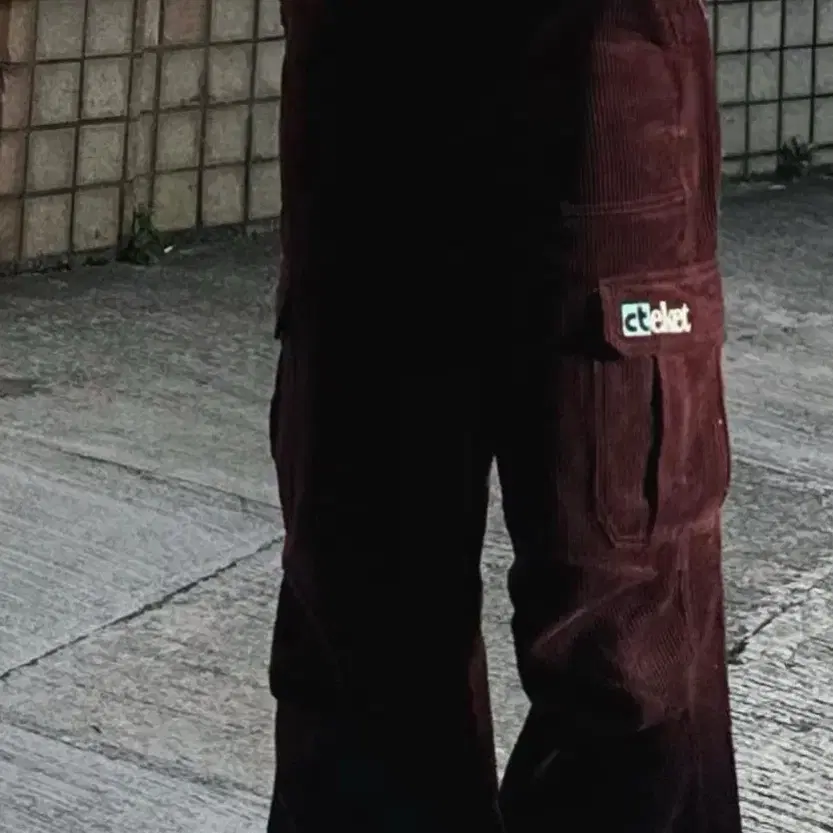 teket plan corduroy pants burgundy