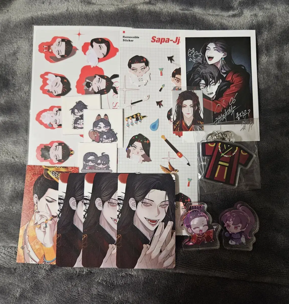 Return of the Blossoming Blade Hua Gui Zhang Yixiao Safa Safa Lian Zuu photocard sticker Korotto Keyring