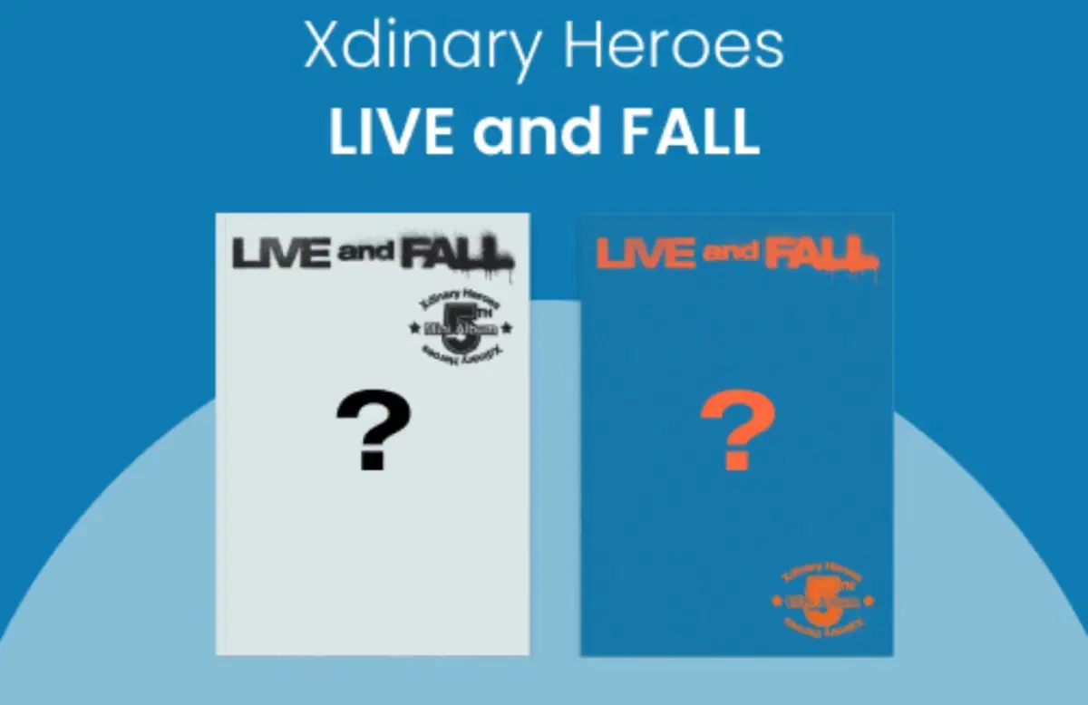 엑스디너리히어로즈 미개봉live and fall 포토북 미니 5집 판매