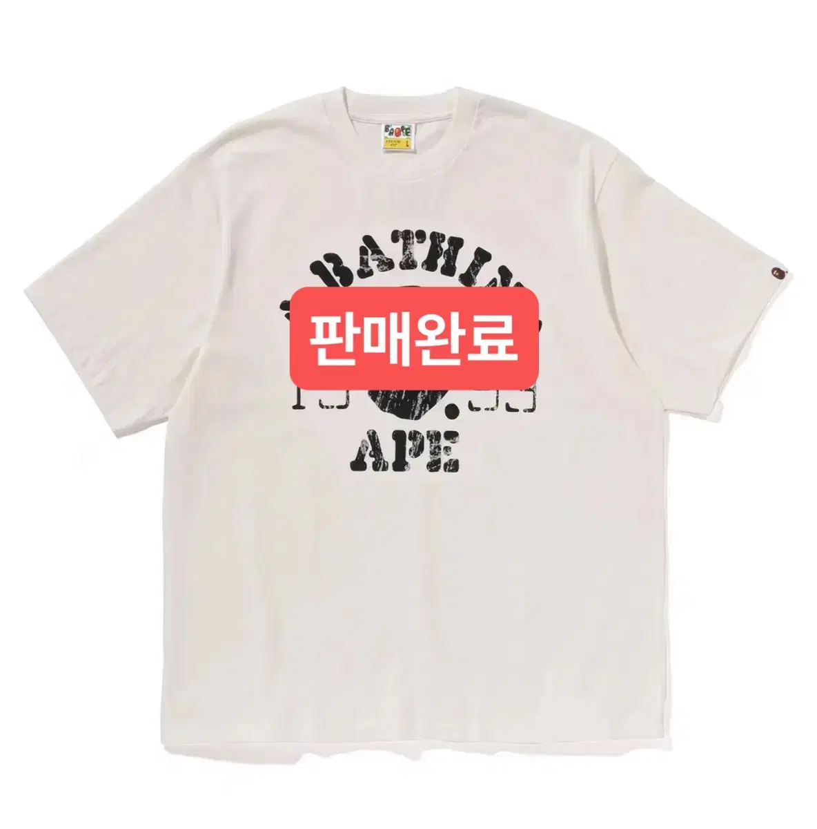 [New] Vape Screen Print College Relaxed Fit Tee (Ivory/2XL)