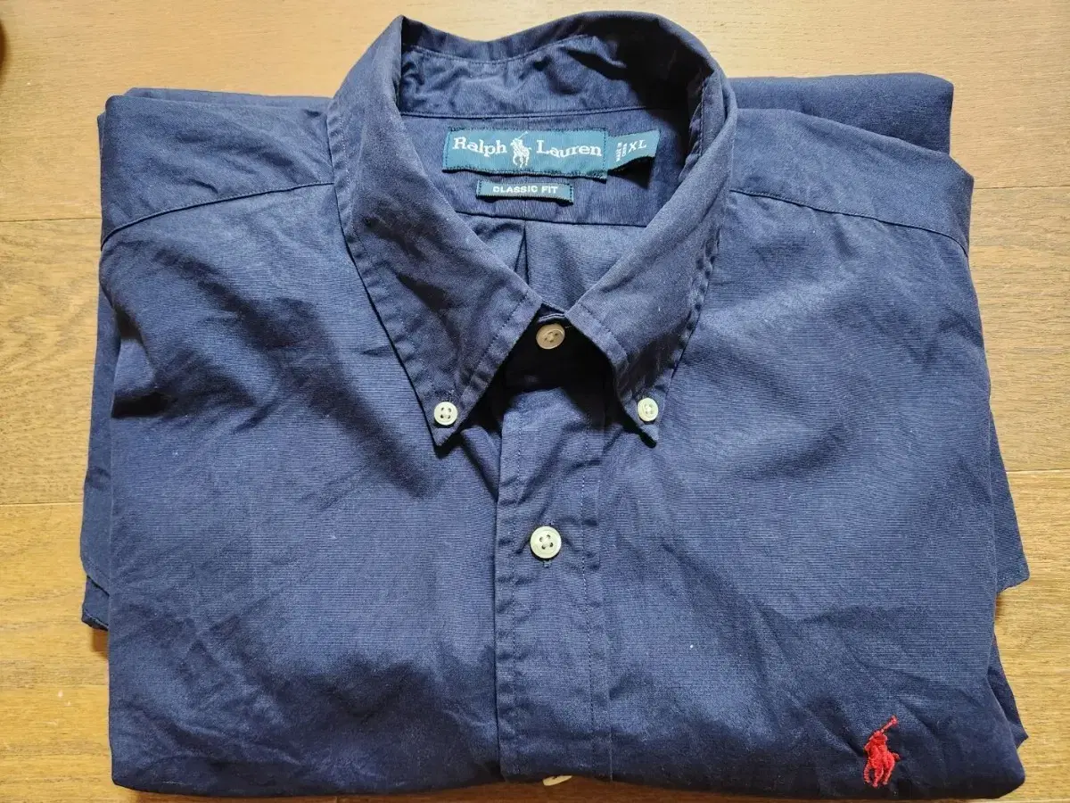 Polo Ralph Lauren Navy Oxford Shirt (XL)