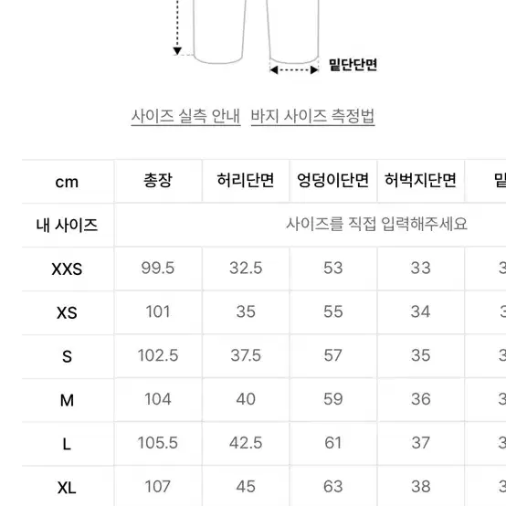 굿라이프웍스 데님 팬츠 M