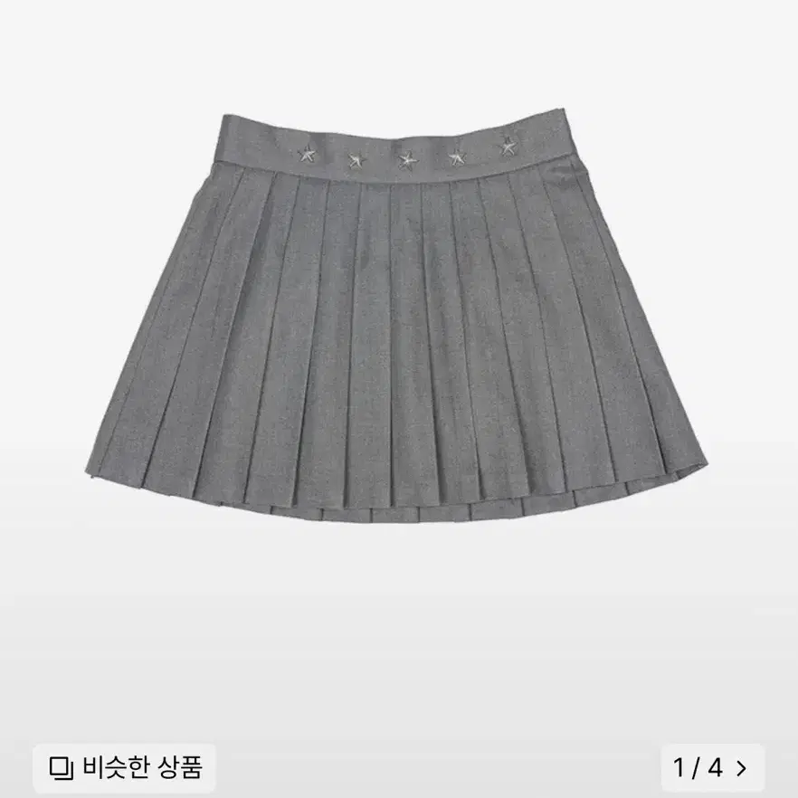 데어드 STAR RIVET PLEATED MINI SKIRT