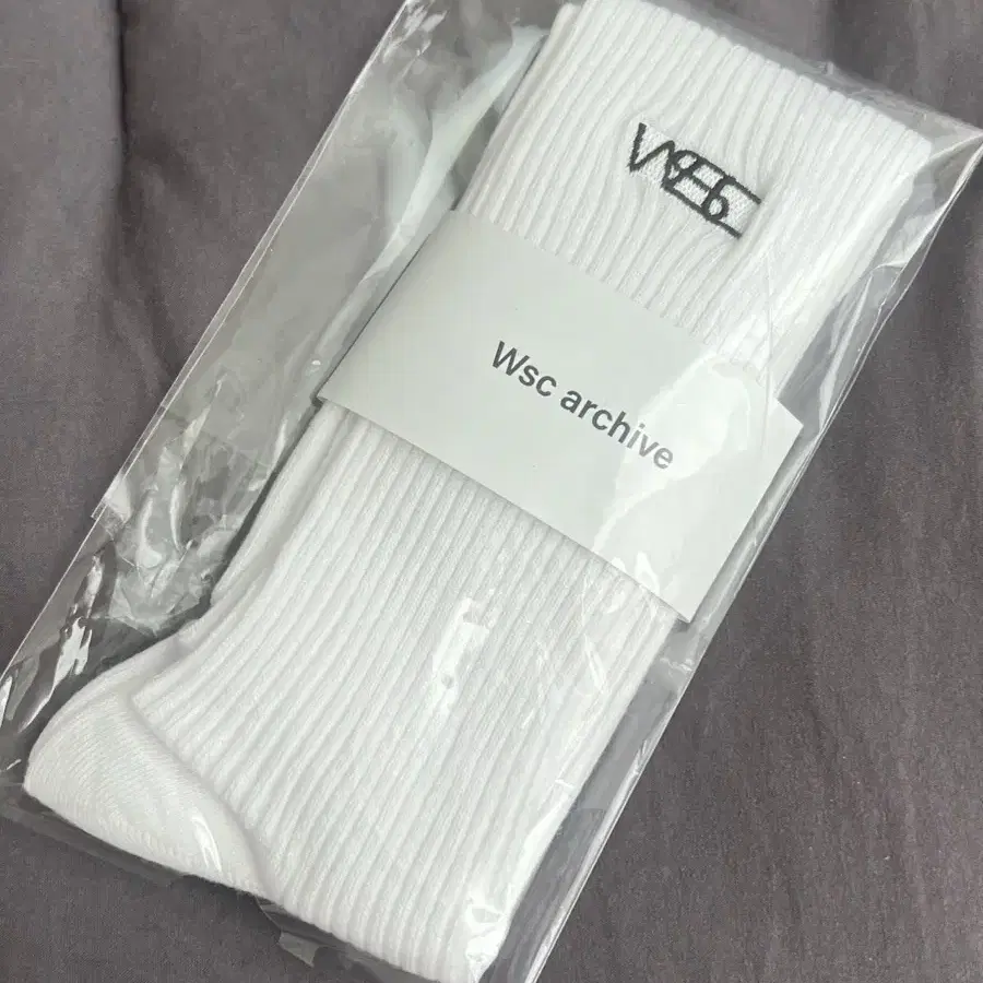 Wsc socks white 더블유에스씨아카이브 양말