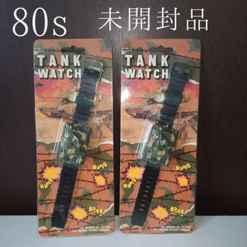 1980년대 빈티지 밀리터리 탱크 시계 손목시계, 레어