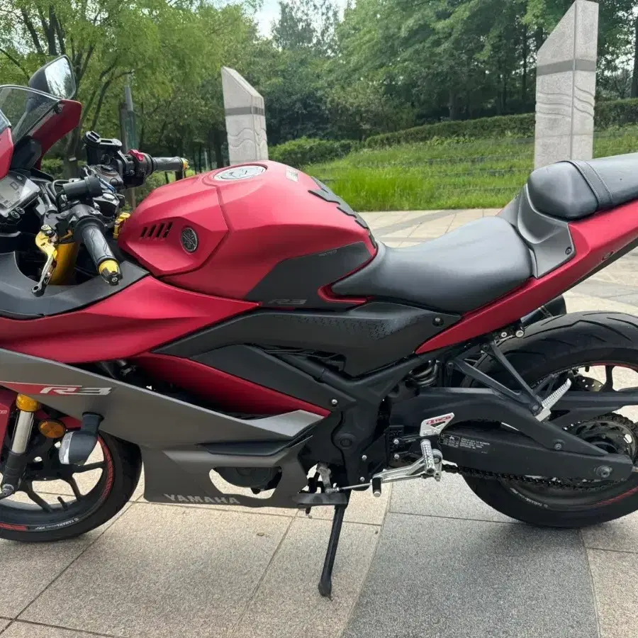 야마하 yzf r3 19년식 레드와인 풀튜닝 팝니다