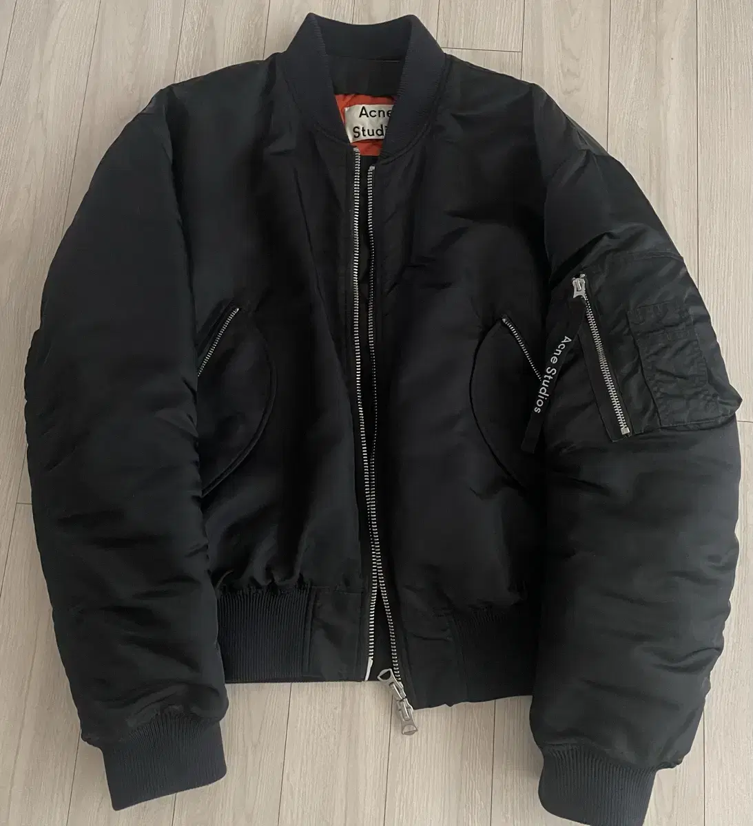 46 Acne Makio Bomber Jacket Black Acne