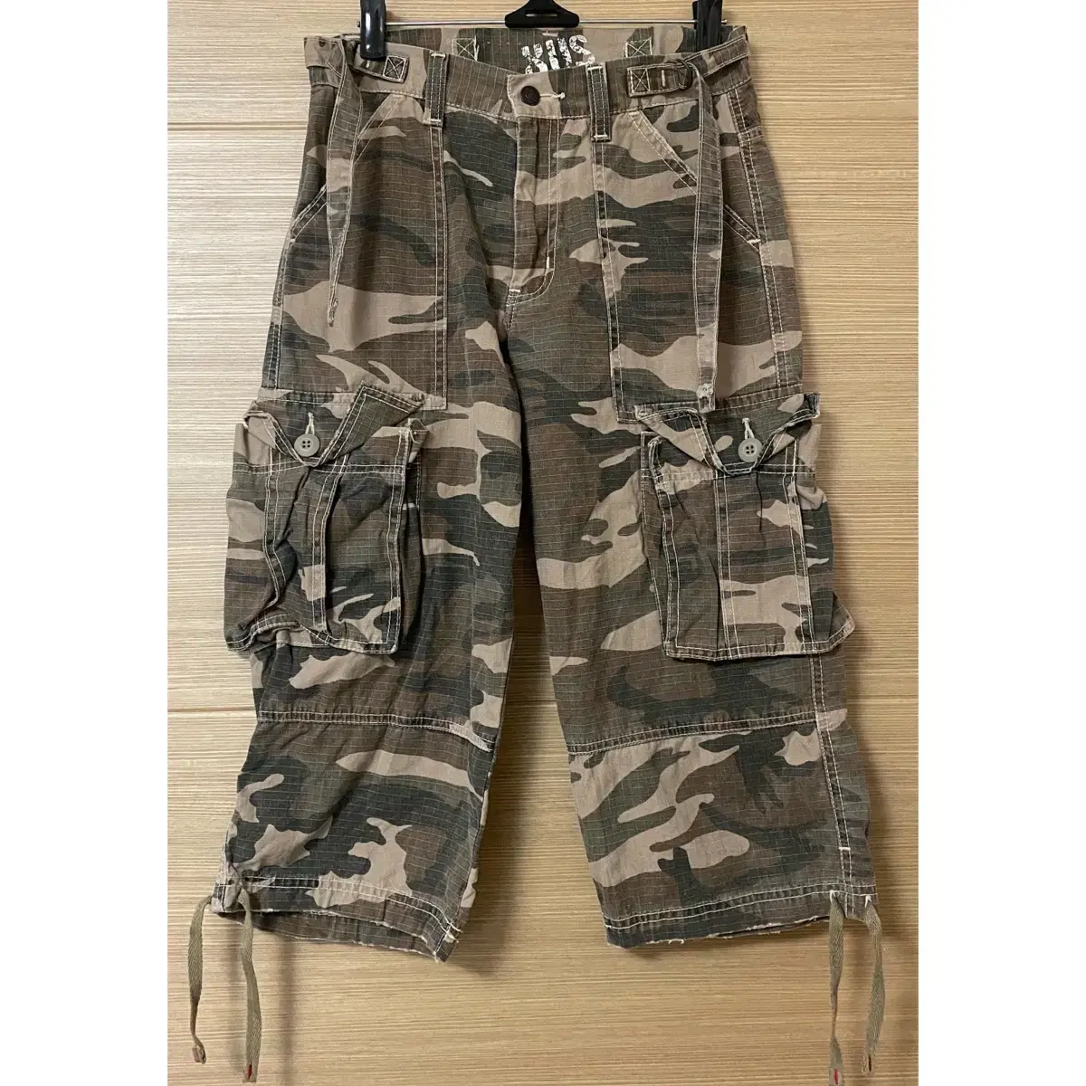 [EDWIN] Japanese Vintage Camo Military Cargo Pants Workwear Bermuda Pants