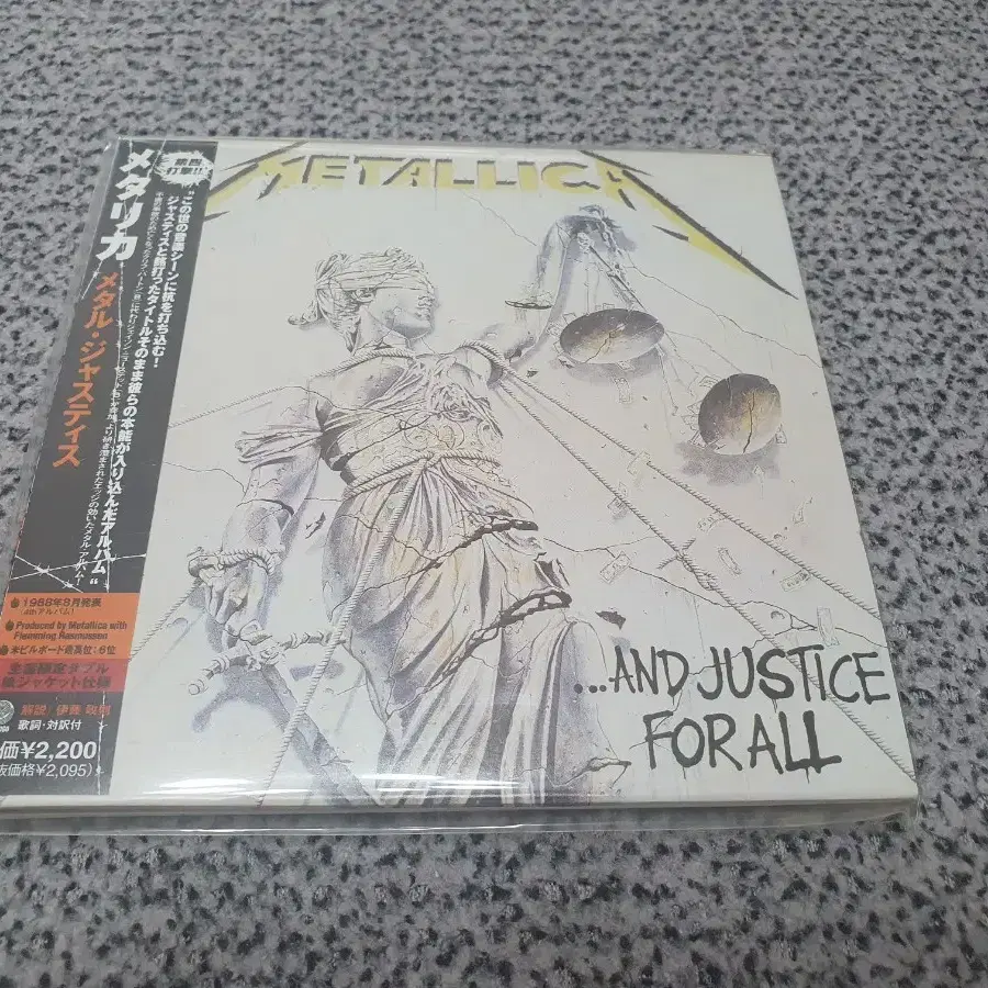 미개봉 CD/Metallica-And Justice For All