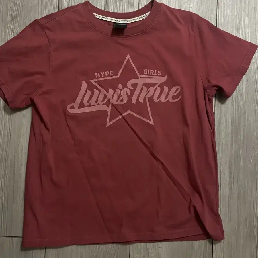 러브이즈트루 DN star logo tee(pink)