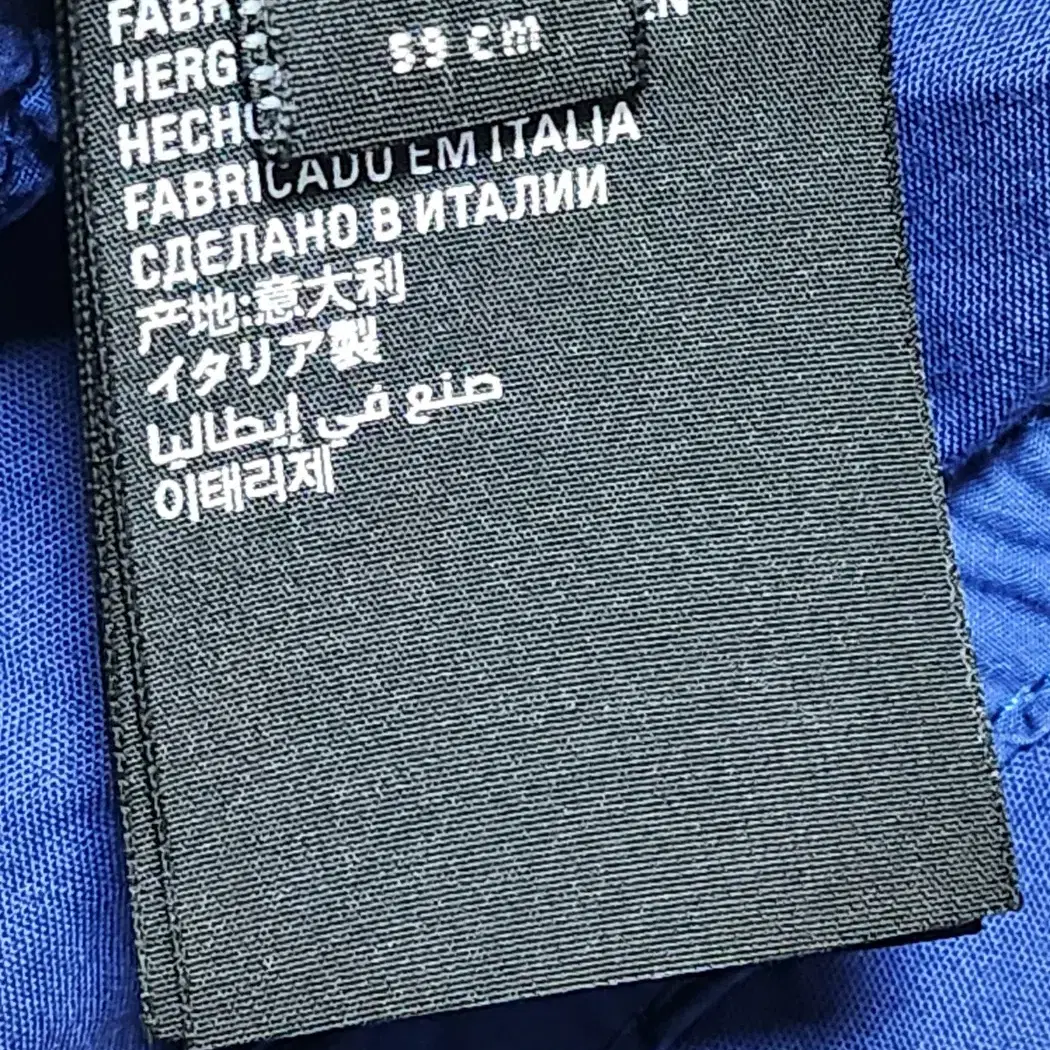 L 발렌시아가 블루 빈티지 웨이브로고 볼캡 모자 661884 410B2