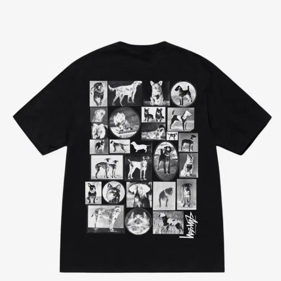 Stussy Dog Collage T-Shirt Black xl